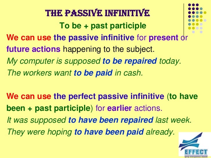 Perfect Infinitive Modal Verb Examples