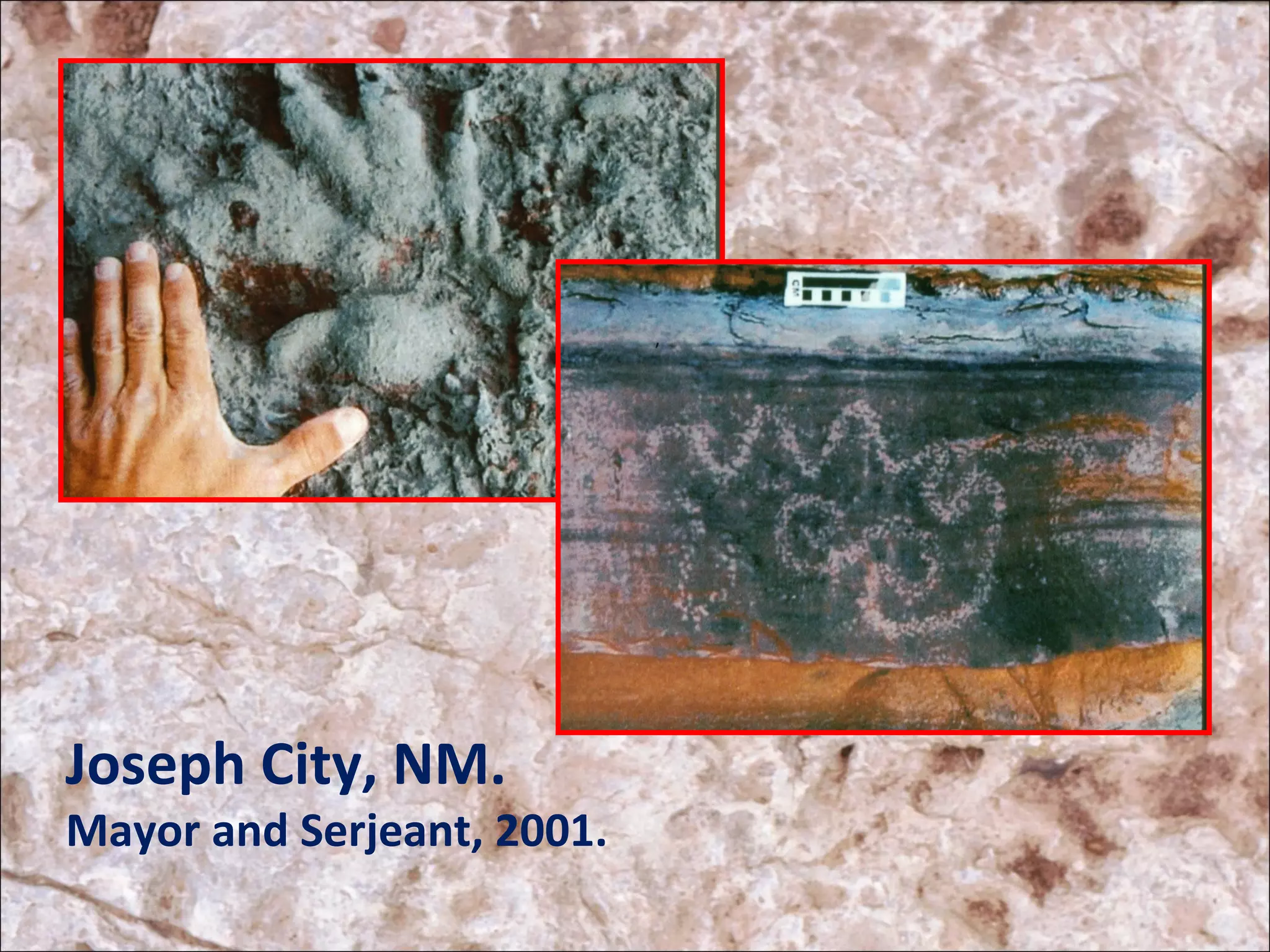 Joseph City, NM.
Mayor and Serjeant, 2001.
 