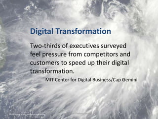 Digital Transformation
                          Two-thirds of executives surveyed
                          feel pressure...