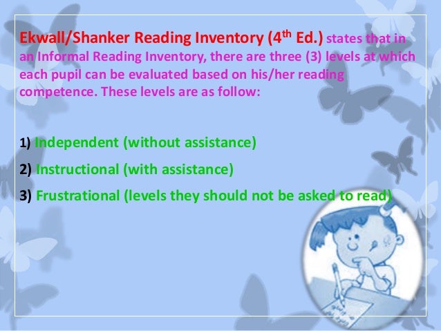 The Informal Reading Inventory