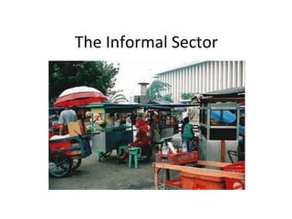 The Informal Sector
 