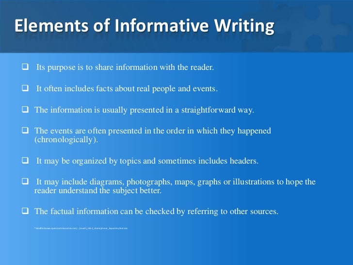 what is an informative essay