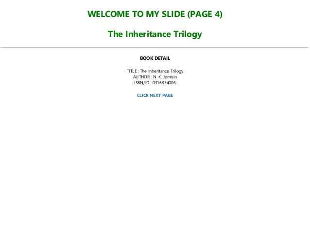 The Inheritance PDF Free Download