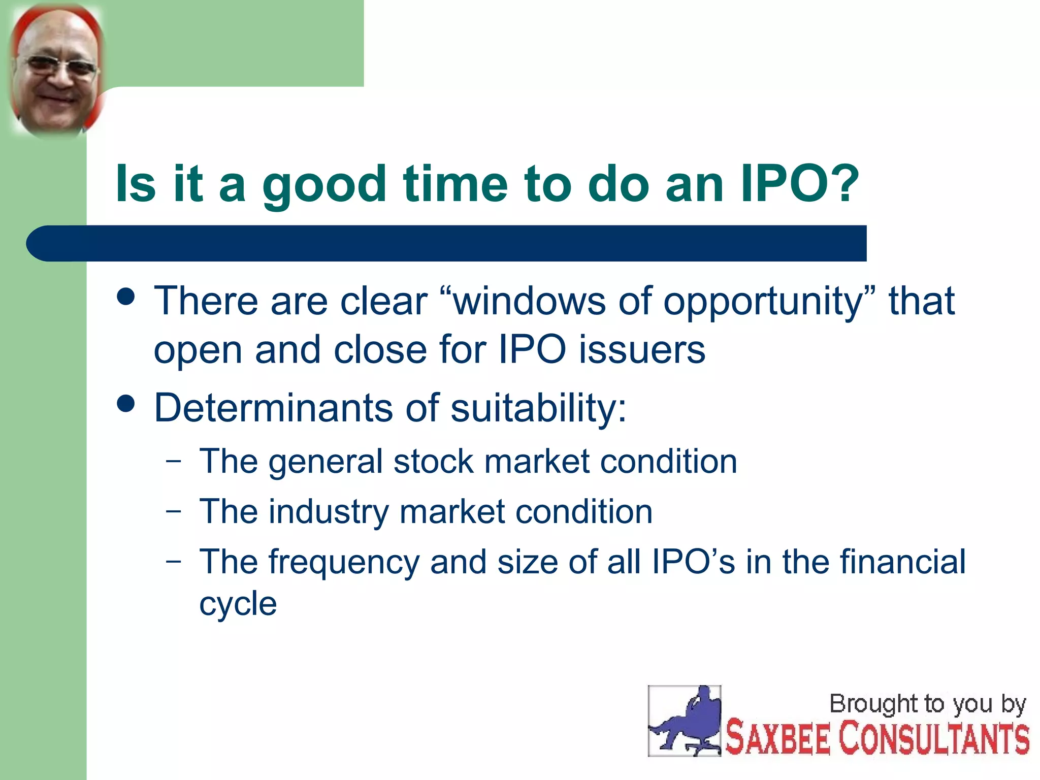 The initial public offering (ipo) | PPT