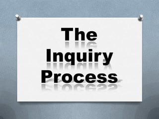 TheInquiry Process 