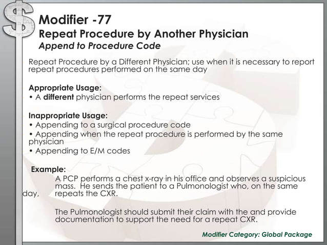 The In's and Out's of Coding with Modifiers | PPTX | Surgery | Medical ...