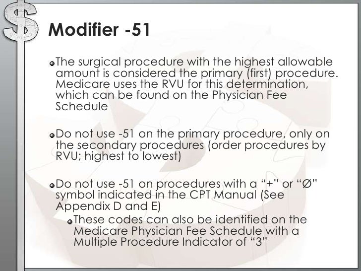 medicare modifiers