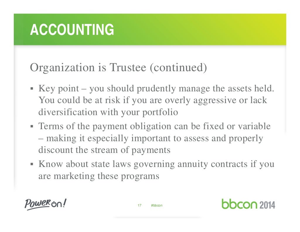 The Ins and Outs of Planned Gift Accounting