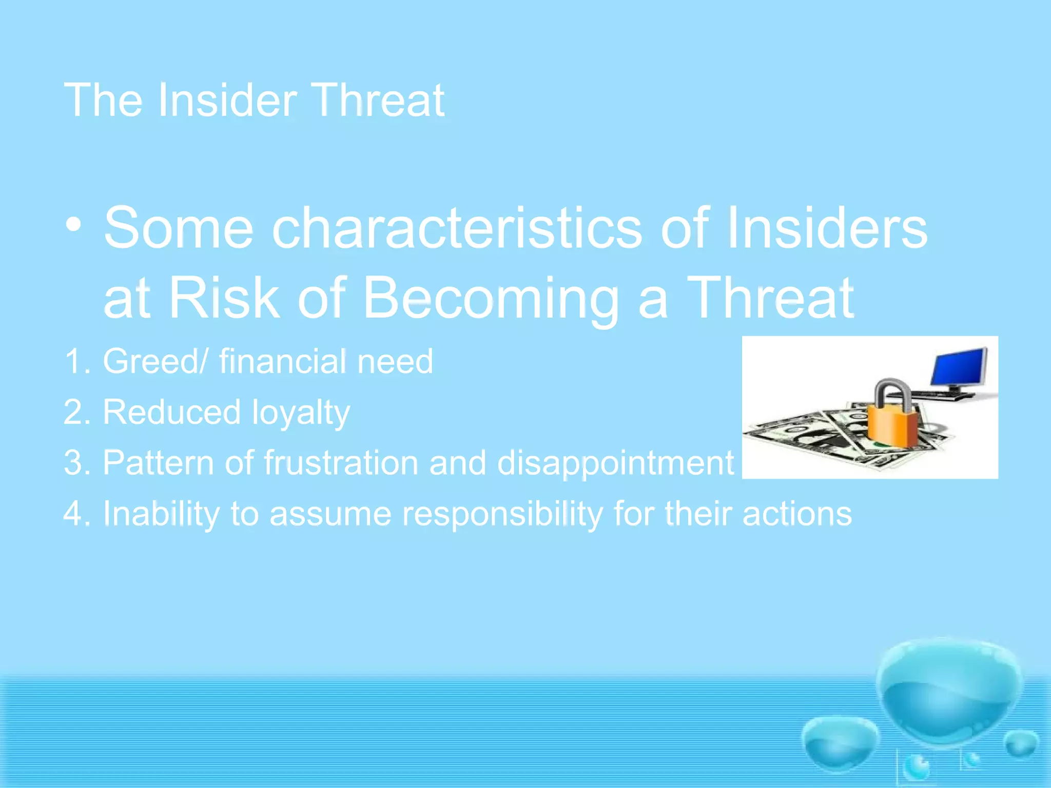 The insider versus external threat | PPT