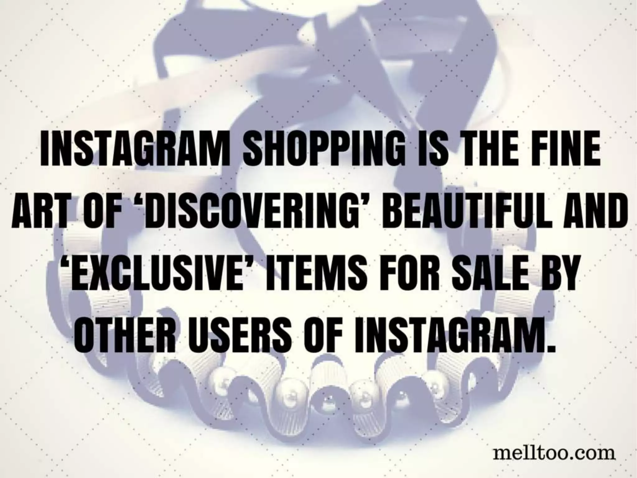 The instagram shopping experience