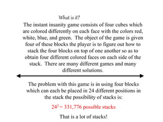 The Instant Insanity Game.ppt