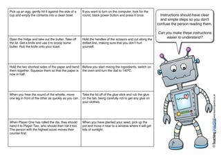 Instructive Text Panckes The Instruction Writing Pack | PDF