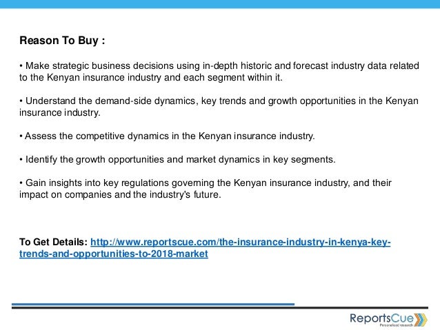 The insurance industry in kenya, key trends and The insurance industry in kenya, key trends and