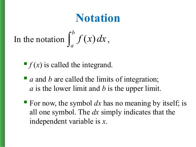 The Integral | Fx dx meaning The Integral -