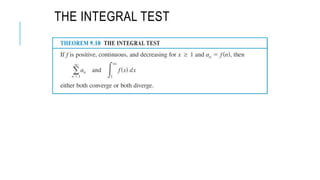 THE INTEGRAL TEST
 