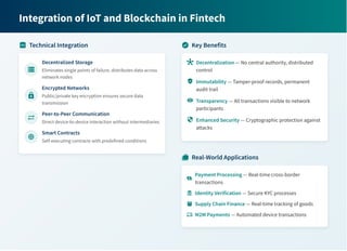 The Integration of IoT and Blockchain for Enhanced Fintech Security | PDF
