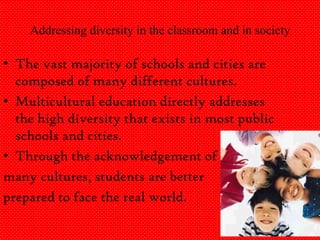 The integration of multicultural education | PPTX