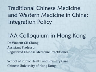 The Integration of Traditional and Complementary Medicine in Health ...