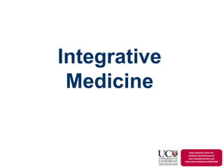 The Integration of Traditional and Complementary Medicine in Health ...