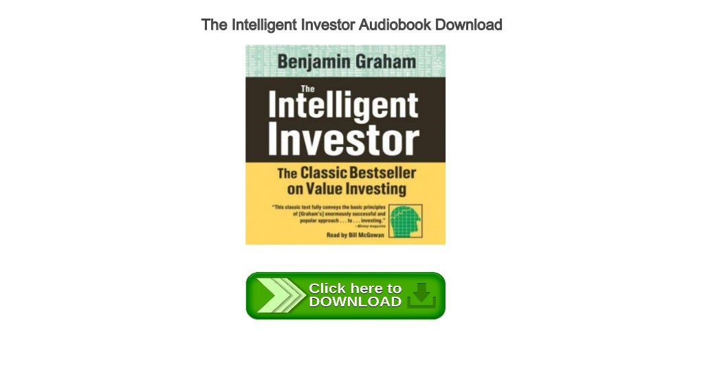 the intelligent investor ibooks download free