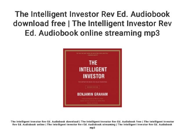 the intelligent investor audio book