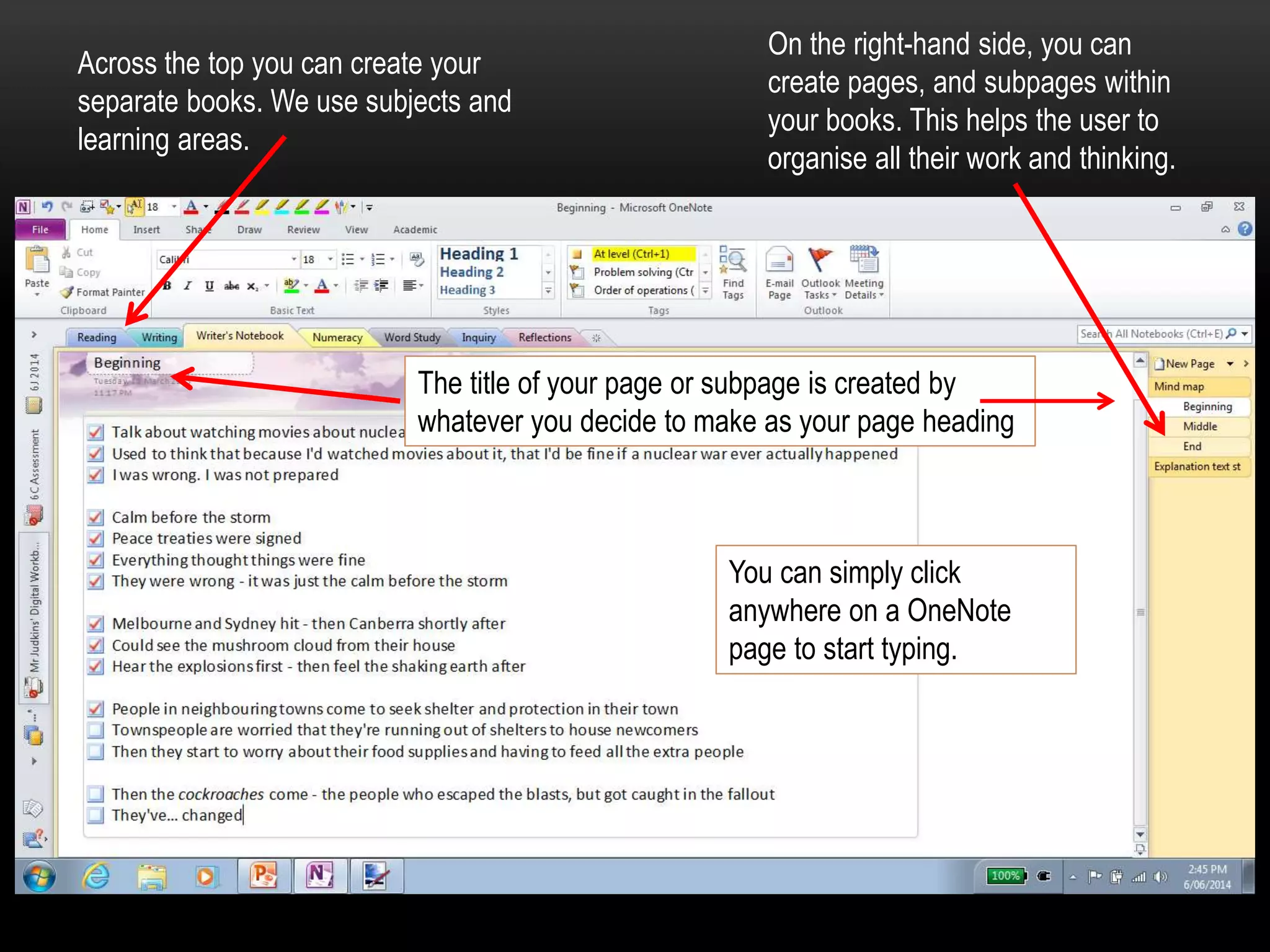 The interactive classroom with Microsoft OneNote | PPTX