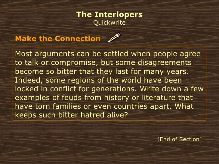 The interlopers