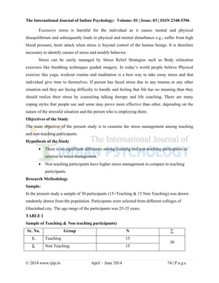 The international journal of indian psychology- volume 1-issue-3 | PDF