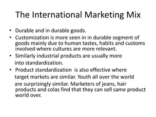 The international marketing mix ia 2 | PPTX