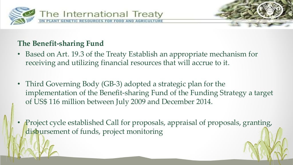 The International Treaty on Plant Genetic Resources for Food and Agri…