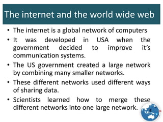 The Internet and World Wide Web | PPTX