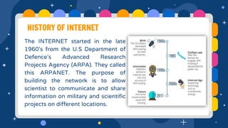 Internet In 1960 The internet | PPTX