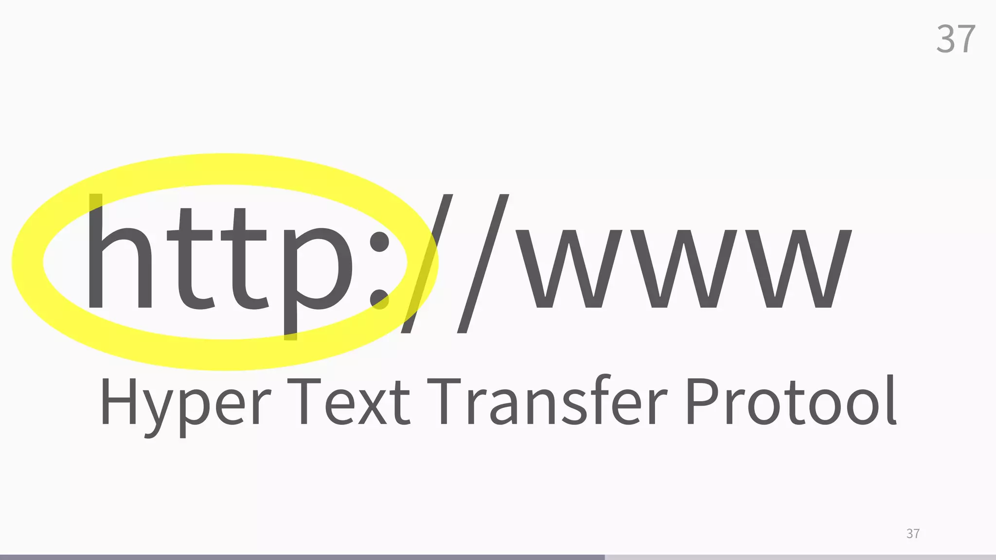 37
37
http://www
Hyper Text Transfer Protool
 
