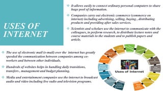 The internet and online services | PPTX