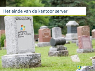 Het	
  einde	
  van	
  de	
  kantoor	
  server
 