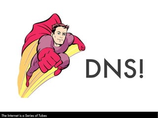 DNS!
The Internet is a Series of Tubes
 