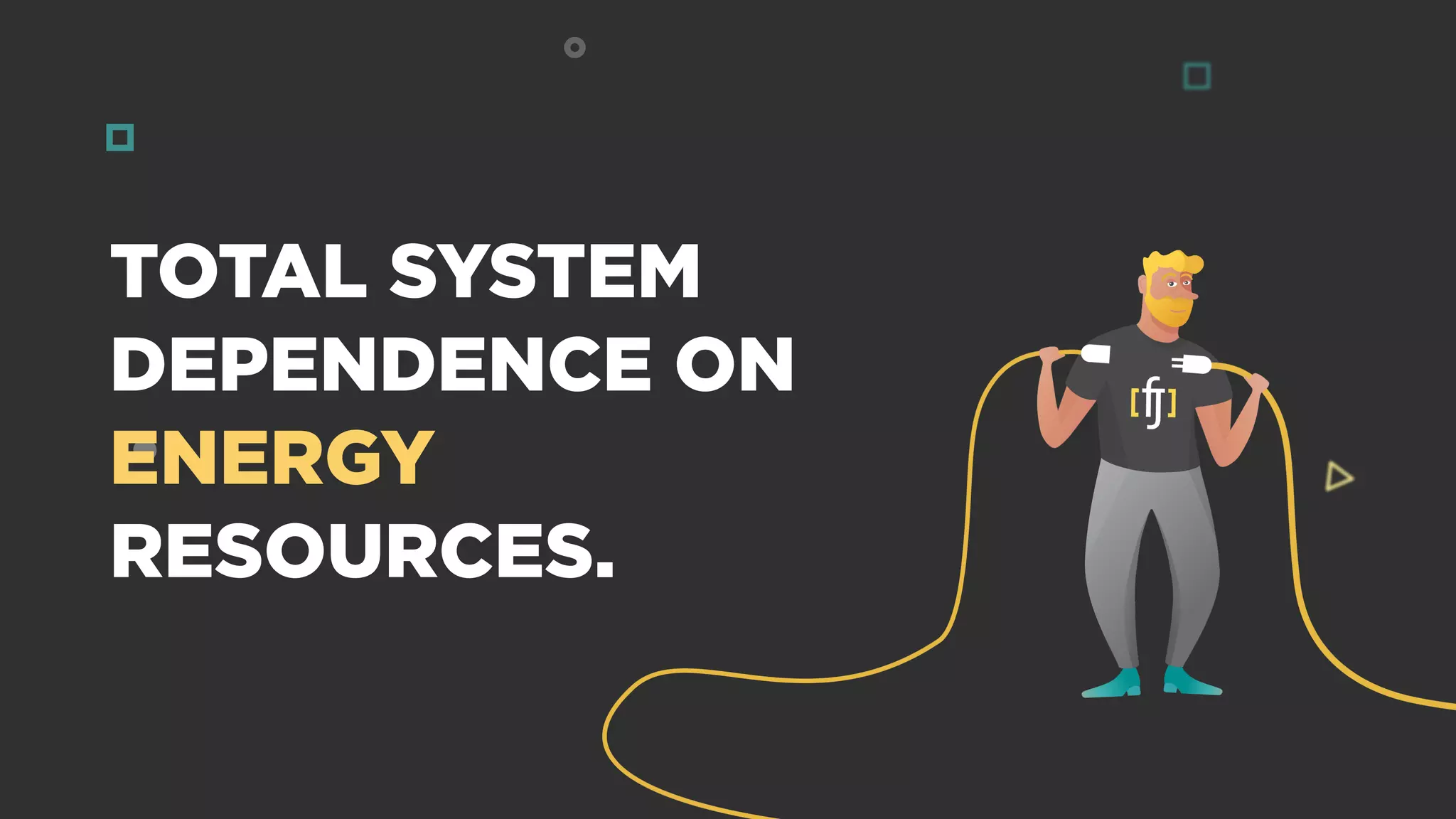 TOTAL SYSTEM
DEPENDENCE ON
ENERGY
RESOURCES.
 