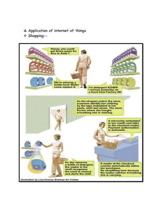 Application of internet of things
 Shopping:-
 