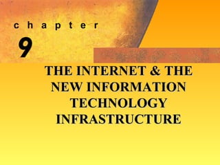 9 THE INTERNET & THE NEW INFORMATION TECHNOLOGY INFRASTRUCTURE c  h  a  p  t  e  r 