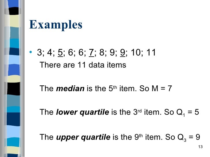 The Interpretation Of Quartiles And Percentiles July 2009