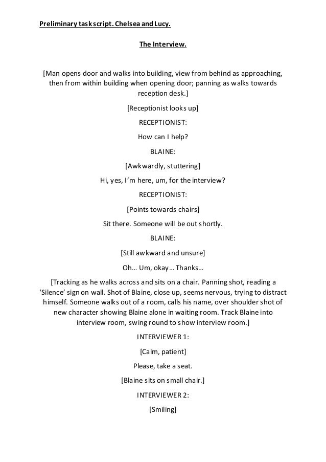 The interview script