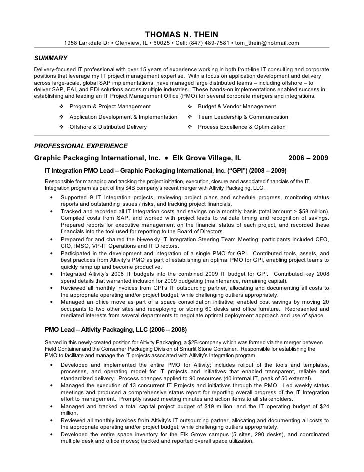 accenture resume examples