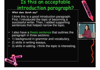 The Introduction Paragraph | PDF