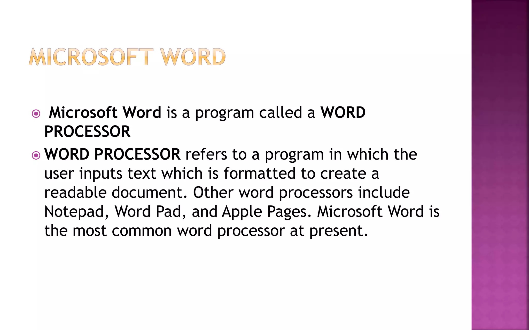 The introduction to microsoft office and programming languages | PPT