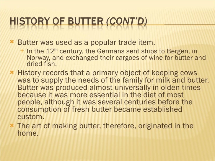 The Invention Of Butter And The Butter Churn