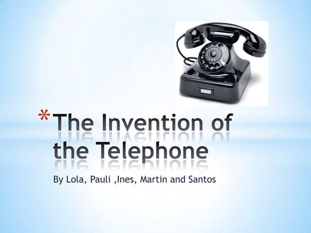 The invention of the telephone PPT