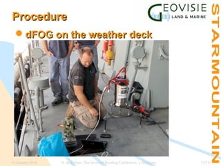 Procedure
dFOG on the weather deck

15 January 2014

N. de Hilster, The Inverted Heading Calibration: a field case

13/18

 