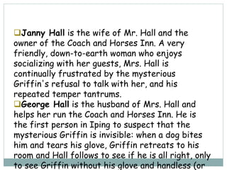 Mrs. Hall Invisible Man The invisible man | PPT