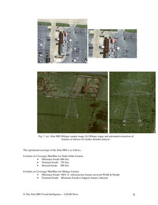 © The iOne IMS Visual Intelligence -- LiDAR News 8
Fig. 7- (a) iOne IMS Oblique sample image (b) Oblique image and automat...