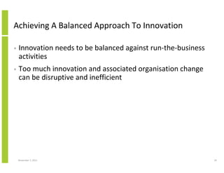 The I Word: Moving Innovation from Research and Development (R&D) to ...